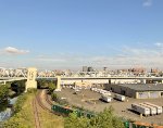 Entering the Bronx with a view of a Oak Point Link freight line